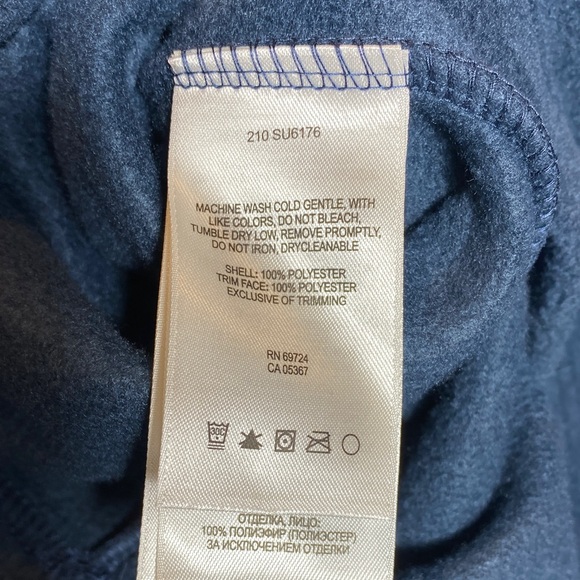 Columbia Men's Navy Zip-Up Fleece Pullover - size-L  NWOT - Picture 5 of 5